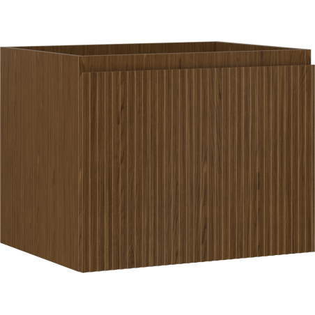 Mexen Rivel meuble sous-lavabo 60 cm, 1 tiroir, rainuré, noyer - 91A20-06047-1-BF86