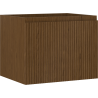 Mexen Rivel meuble sous-lavabo 60 cm, 1 tiroir, rainuré, noyer - 91A20-06047-1-BF86