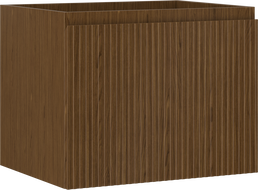 Mexen Rivel meuble sous-lavabo 60 cm, 1 tiroir, rainuré, noyer - 91A20-06047-1-BF86
