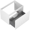 Mexen Rivel meuble de salle de bain sous-vasque 70 cm, 1 tiroir, rainuré, blanc mat - 91A20-07047-1-BF01