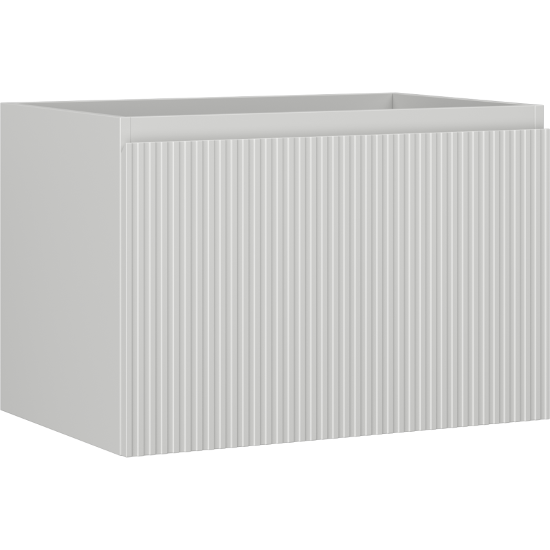 Mexen Rivel meuble de salle de bain sous lavabo 70 cm, 1 tiroir, rainuré, gris mat - 91A20-07047-1-BF62