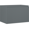 Mexen Rivel meuble de salle de bain sous-lavabo 70 cm, 1 tiroir, rainuré, graphite mat - 91A20-07047-1-BF66