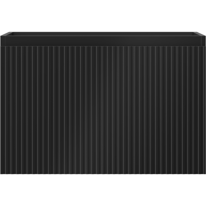 Mexen Rivel meuble de salle de bain sous lavabo 70 cm, 1 tiroir, rainuré, noir mat - 91A20-07047-1-BF71