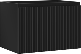 Mexen Rivel armoire de salle de bains sous vasque 70 cm, 1 tiroir, rainurée, noir mat - 91A20-07047-1-BF71