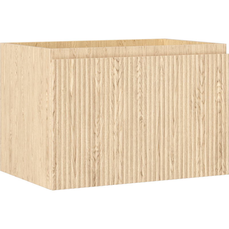 Mexen Rivel armoire de salle de bains sous lavabo 70 cm, 1 tiroir, rainurée, chêne - 91A20-07047-1-BF81