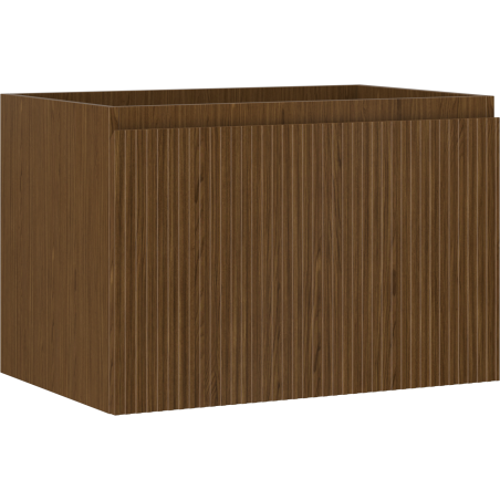 Mexen Rivel meuble de salle de bain sous-lavabo 70 cm, 1 tiroir, rainuré, noyer - 91A20-07047-1-BF86