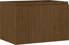 Mexen Rivel meuble de salle de bain sous-lavabo 70 cm, 1 tiroir, rainuré, noyer - 91A20-07047-1-BF86