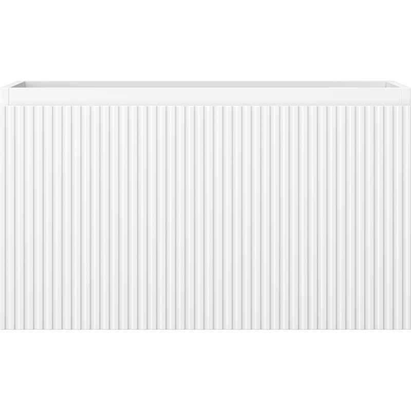 Mexen Rivel meuble de salle de bain sous-lavabo 80 cm, 1 tiroir, rainuré, blanc mat - 91A20-08047-1-BF01