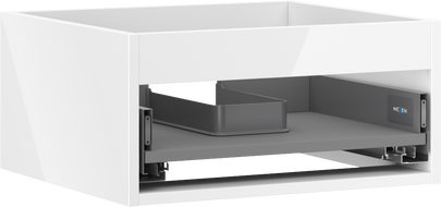 Mexen Box-A - corps de meuble lavabo 50 cm, 1 tiroir, blanc brillant - 91AX0-0500-235-1-00