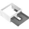 Mexen Box-A - corps de meuble lavabo 50 cm, 1 tiroir, blanc brillant - 91AX0-0500-235-1-00