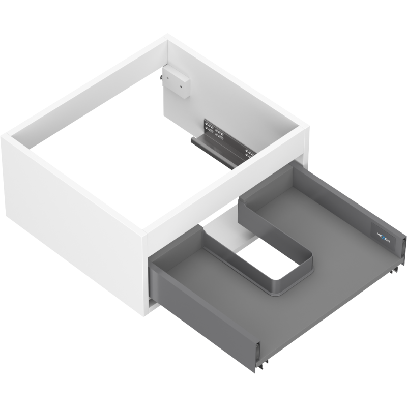 Mexen Box-A caisson de meuble sous-vasque 50 cm, 1 tiroir, blanc mat - 91AX0-0500-235-1-01