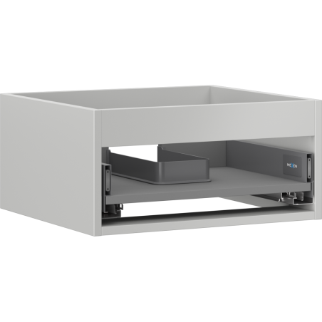 Mexen Box-A corps meuble sous-lavabo 50 cm, 1 tiroir, gris mat - 91AX0-0500-235-1-62