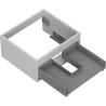 Mexen Box-A corps meuble sous-lavabo 50 cm, 1 tiroir, gris mat - 91AX0-0500-235-1-62