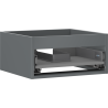 Mexen Box-A corps d'armoire sous-lavabo 50 cm, 1 tiroir, graphite mat - 91AX0-0500-235-1-66