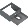 Mexen Box-A corps d'armoire sous-lavabo 50 cm, 1 tiroir, graphite mat - 91AX0-0500-235-1-66