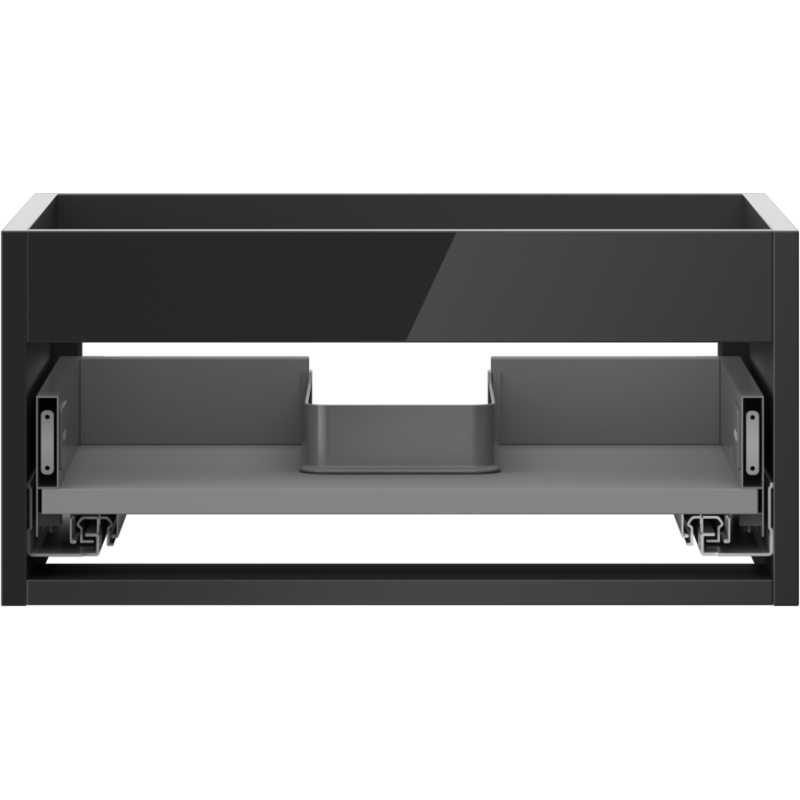 Mexen Box-A corps de meuble sous-lavabo 50 cm, 1 tiroir, noir brillant - 91AX0-0500-235-1-70