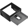 Mexen Box-A corps de meuble sous-lavabo 50 cm, 1 tiroir, noir brillant - 91AX0-0500-235-1-70