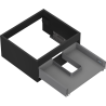 Mexen Box-A corps de l'armoire sous-lavabo 50 cm, 1 tiroir, noir mat - 91AX0-0500-235-1-71