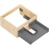 Mexen Box-A corps de meuble sous-lavabo 50 cm, 1 tiroir, chêne - 91AX0-0500-235-1-81