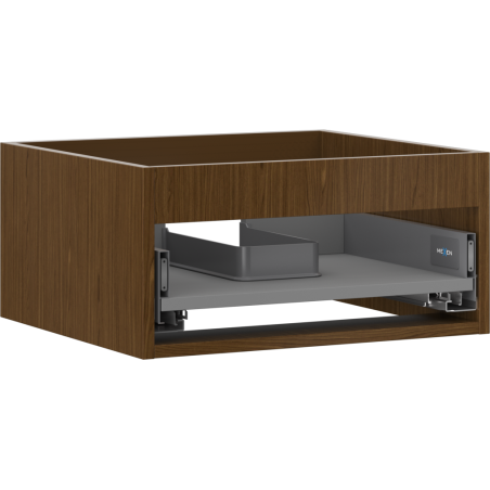 Mexen Box-A corps de meuble sous-lavabo 50 cm, 1 tiroir, noyer - 91AX0-0500-235-1-86