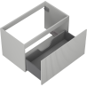 Mexen Rivel meuble de salle de bain sous-vasque 80 cm, 1 tiroir, rainuré, gris mat - 91A20-08047-1-BF62