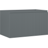Mexen Rivel meuble de salle de bains sous-vasque 80 cm, 1 tiroir, rainuré, graphite mat - 91A20-08047-1-BF66