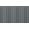 Mexen Rivel meuble de salle de bains sous-vasque 80 cm, 1 tiroir, rainuré, graphite mat - 91A20-08047-1-BF66