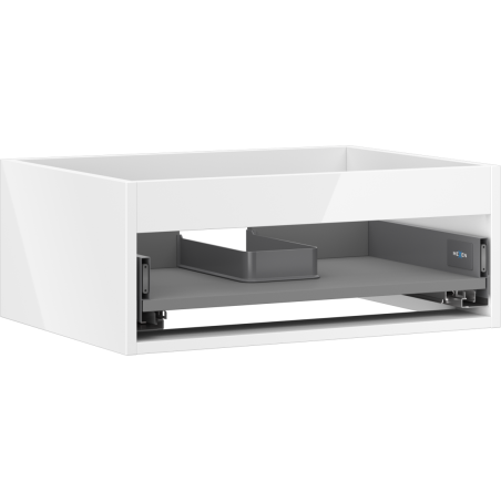 Mexen Box-A caisse pour meuble lavabo 60 cm, 1 tiroir, blanc brillant - 91AX0-0600-235-1-00