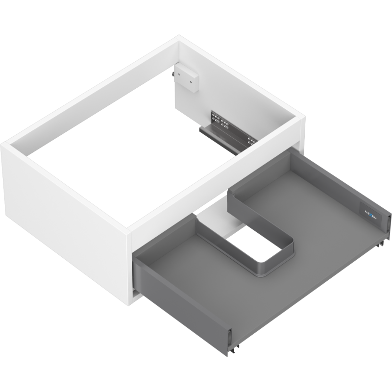 Mexen Box-A corps de l'armoire sous-lavabo 60 cm, 1 tiroir, blanc mat - 91AX0-0600-235-1-01