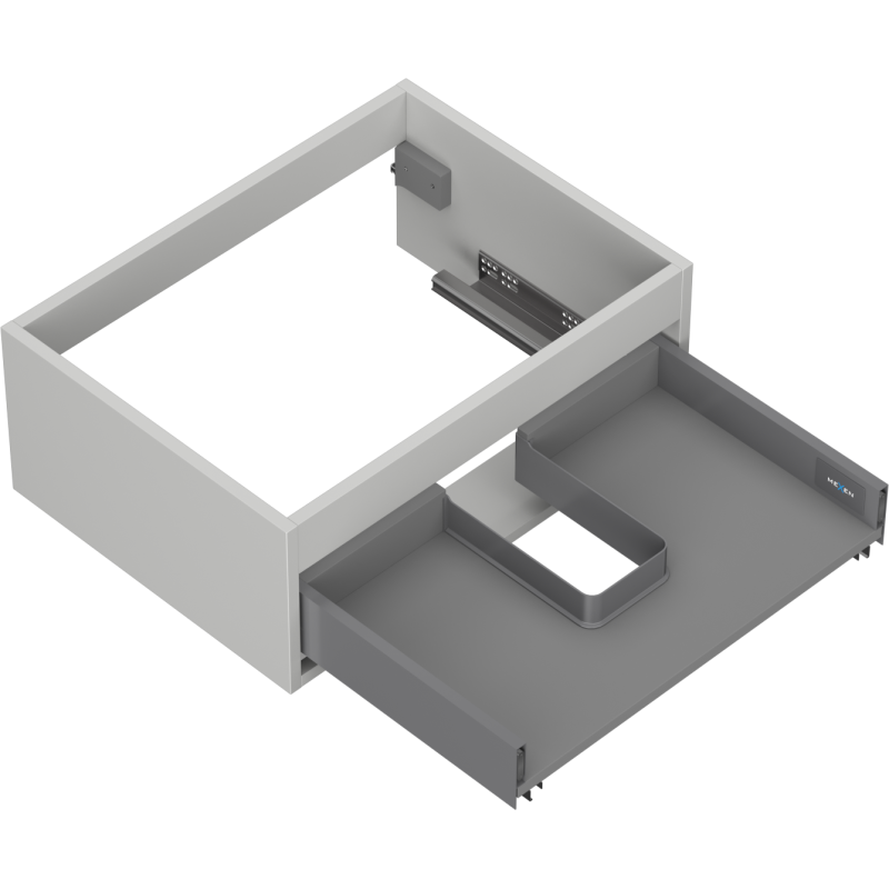 Mexen Box-A corps de meuble sous-lavabo 60 cm, 1 tiroir, gris mat - 91AX0-0600-235-1-62