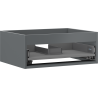 Mexen Box-A boîtier de meuble sous-vasque 60 cm, 1 tiroir, graphite mat - 91AX0-0600-235-1-66