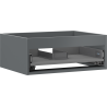Mexen Box-A corps de meuble sous lavabo 60 cm, 1 tiroir, gris mat - 91AX0-0600-235-1-66