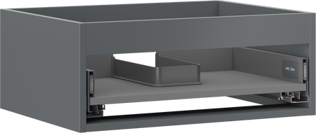 Mexen Box-A boîtier de meuble sous-vasque 60 cm, 1 tiroir, graphite mat - 91AX0-0600-235-1-66