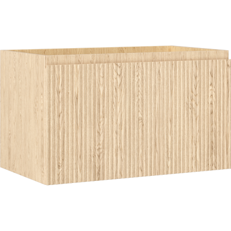 Mexen Rivel meuble de salle de bain sous lavabo 80 cm, 1 tiroir, rainuré, chêne - 91A20-08047-1-BF81