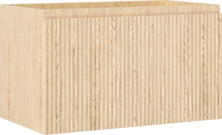 Mexen Rivel meuble de salle de bain sous lavabo 80 cm, 1 tiroir, rainuré, chêne - 91A20-08047-1-BF81