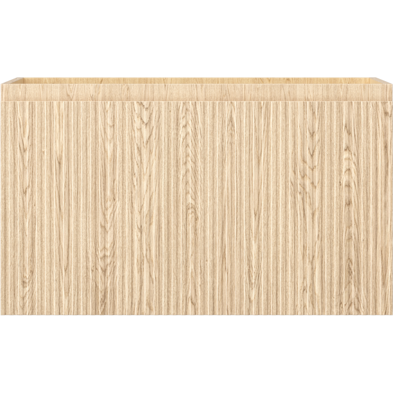 Mexen Rivel meuble de salle de bain sous lavabo 80 cm, 1 tiroir, rainuré, chêne - 91A20-08047-1-BF81