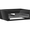 Mexen Box-A corps de meuble sous vasque 60 cm, 1 tiroir, noir brillant - 91AX0-0600-235-1-70