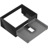 Mexen Box-A corps de meuble sous vasque 60 cm, 1 tiroir, noir brillant - 91AX0-0600-235-1-70