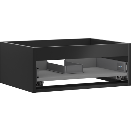 Mexen Box-A caisson sous-vasque 60 cm, 1 tiroir, noir mat - 91AX0-0600-235-1-71