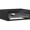 Mexen Box-A caisson sous-vasque 60 cm, 1 tiroir, noir mat - 91AX0-0600-235-1-71