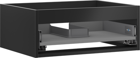Mexen Box-A caisson sous-vasque 60 cm, 1 tiroir, noir mat - 91AX0-0600-235-1-71
