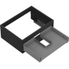 Mexen Box-A caisson sous-vasque 60 cm, 1 tiroir, noir mat - 91AX0-0600-235-1-71
