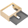 Mexen Box-A corps de meuble sous-lavabo 60 cm, 1 tiroir, chêne - 91AX0-0600-235-1-81