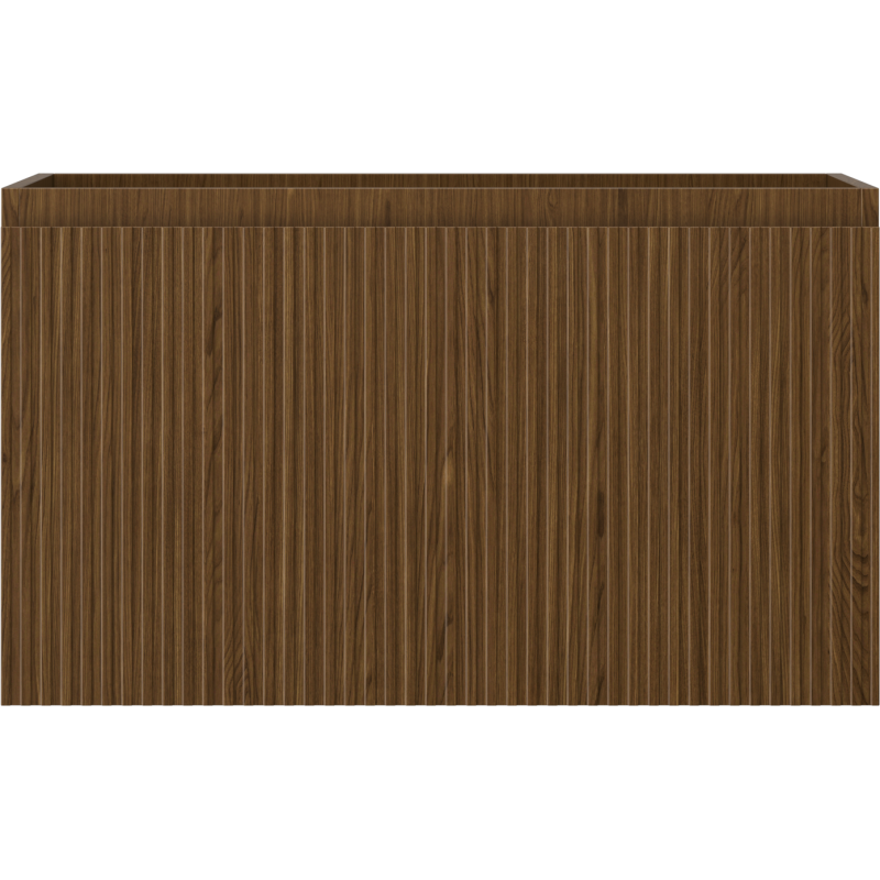 Mexen Rivel meuble sous-lavabo 80 cm, 1 tiroir, nervuré, noyer - 91A20-08047-1-BF86