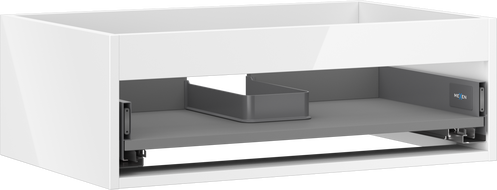 Mexen Box-A caisson d'armoire sous lavabo 70 cm, 1 tiroir, blanc brillant - 91AX0-0700-235-1-00
