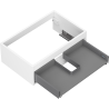 Mexen Box-A corps d'armoire sous-lavabo 70 cm, 1 tiroir, blanc mat - 91AX0-0700-235-1-01