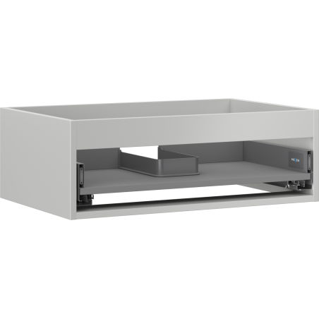 Mexen Box-A corps d'armoire sous-lavabo 70 cm, 1 tiroir, gris mat - 91AX0-0700-235-1-62