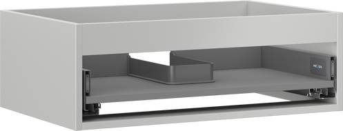 Mexen Box-A corps d'armoire sous-lavabo 70 cm, 1 tiroir, gris mat - 91AX0-0700-235-1-62