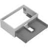 Mexen Box-A corps d'armoire sous-lavabo 70 cm, 1 tiroir, gris mat - 91AX0-0700-235-1-62