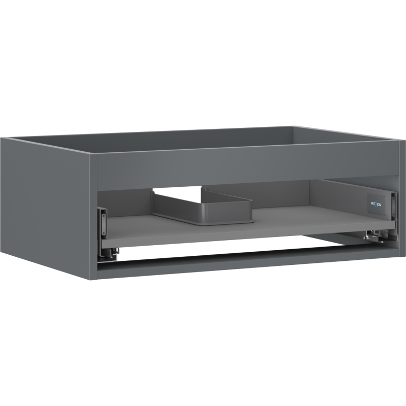 Mexen Box-A - Corps de meuble sous-lavabo 70 cm, 1 tiroir, graphite mat - 91AX0-0700-235-1-66